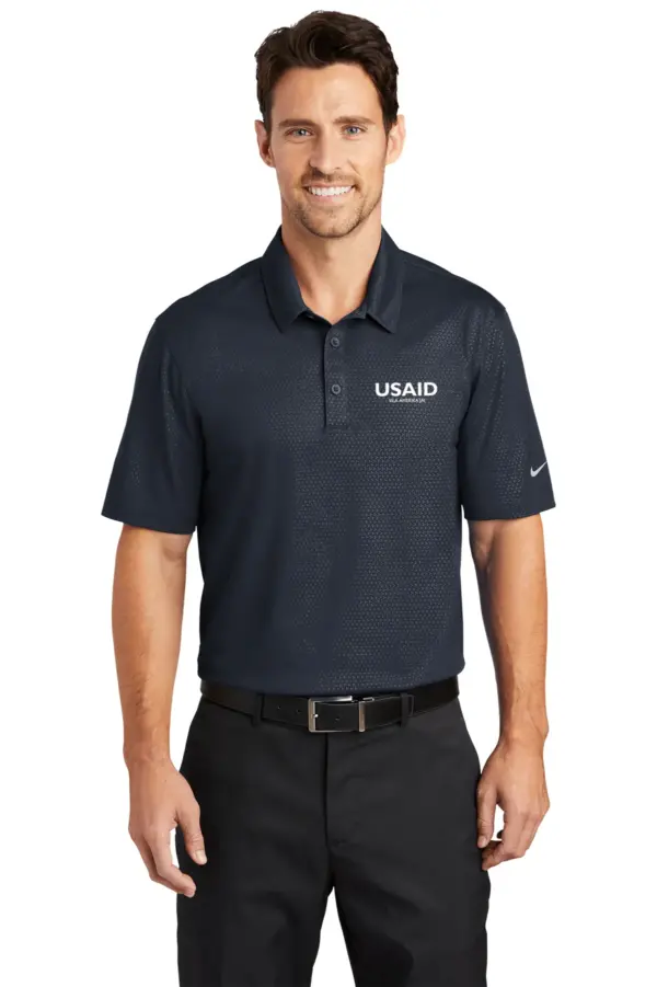 USAID Wala - Nike Golf Dri-FIT Embossed Tri-Blade Polo Shirt
