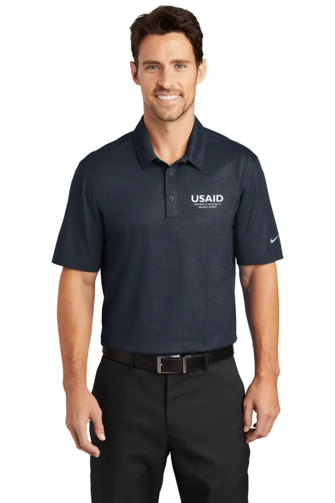 USAID Wolof - Nike Golf Dri-FIT Embossed Tri-Blade Polo Shirt