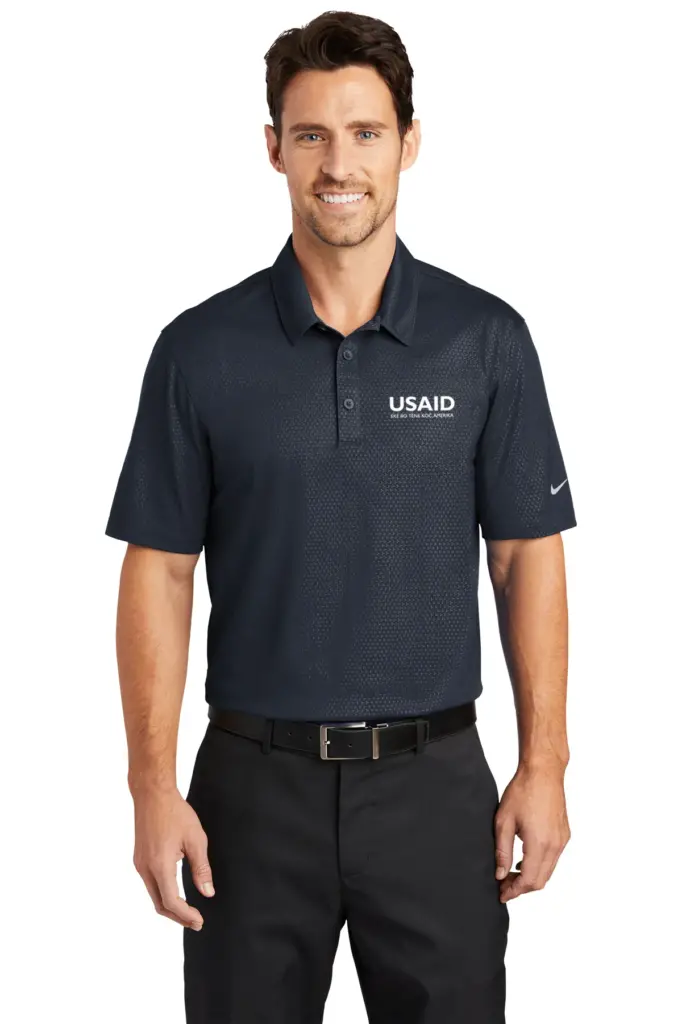 USAID Dinka - Nike Golf Dri-FIT Embossed Tri-Blade Polo Shirt