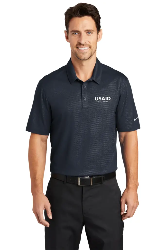 USAID Nuer - Nike Golf Dri-FIT Embossed Tri-Blade Polo Shirt