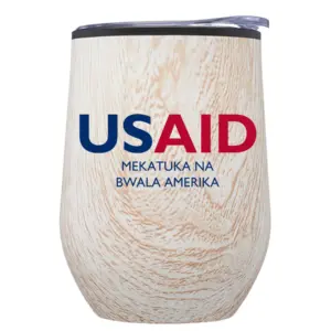 USAID Kikongo - 12 Oz. Palmera Stemless Wine Tumbler w/Lid