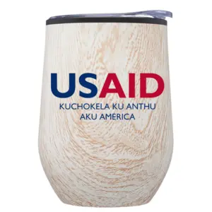 USAID Nyanja - 12 Oz. Palmera Stemless Wine Tumbler w/Lid