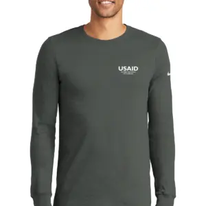 USAID Swahili - Nike Men's Dri-FIT Cotton/Poly Long Sleeve Tee