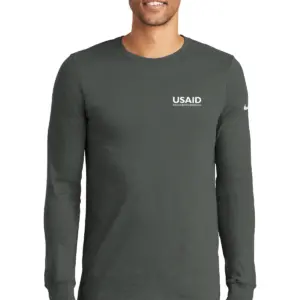 USAID Zulu - Nike Men's Dri-FIT Cotton/Poly Long Sleeve Tee