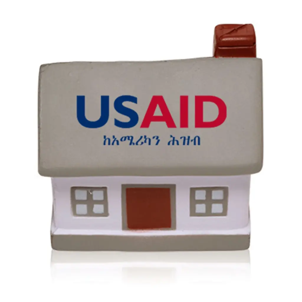 USAID Amharic - House Shape Stress Ball