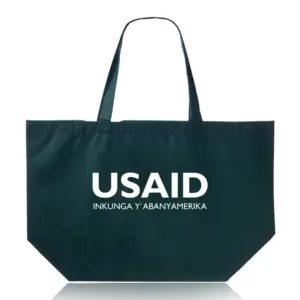 USAID Kinywarwanda - Budget Non-Woven Shopper Tote Bags (20"x13")