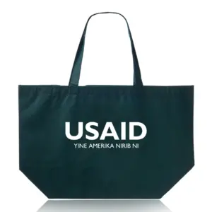 USAID Kusaal - Budget Non-Woven Shopper Tote Bags (20"x13")