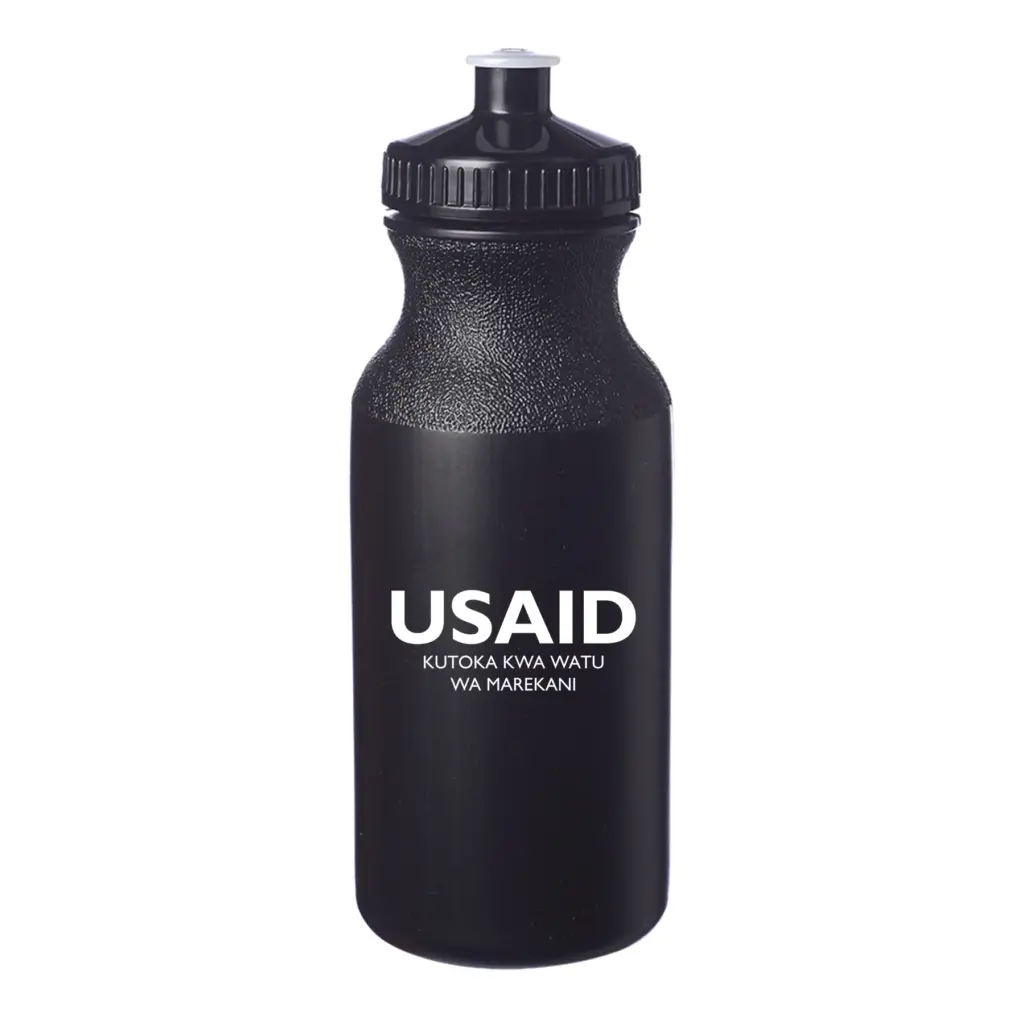 USAID Swahili - 20 Oz. Custom Plastic Water Bottles