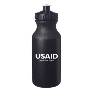 USAID Amharic - 20 Oz. Custom Plastic Water Bottles