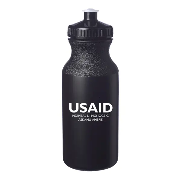 USAID Wolof - 20 Oz. Custom Plastic Water Bottles