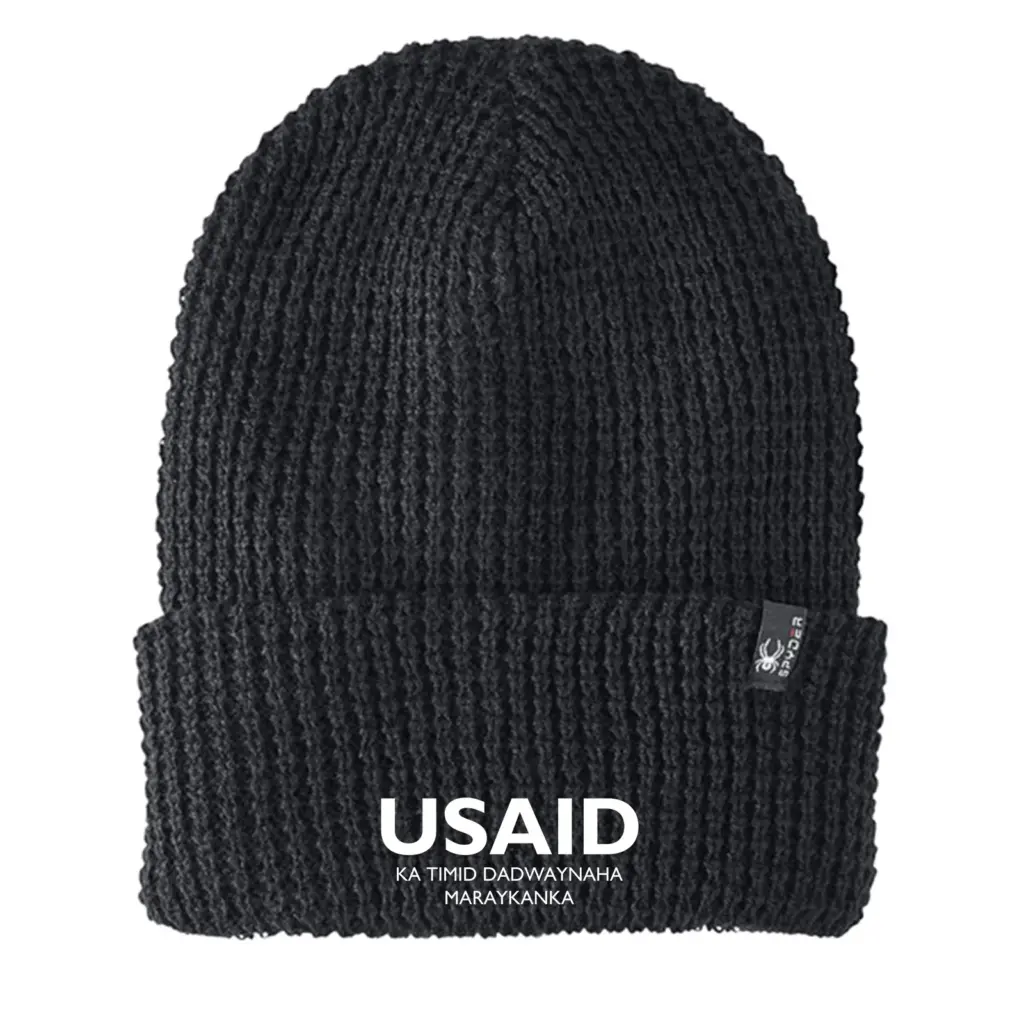 USAID Somali - Embroidered SPYDER Adult Vertex Knit Beanie