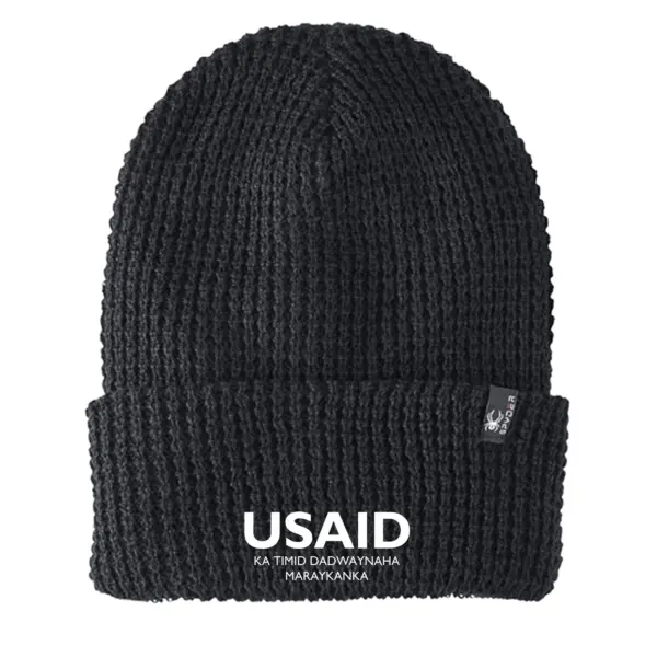 USAID Somali - Embroidered SPYDER Adult Vertex Knit Beanie