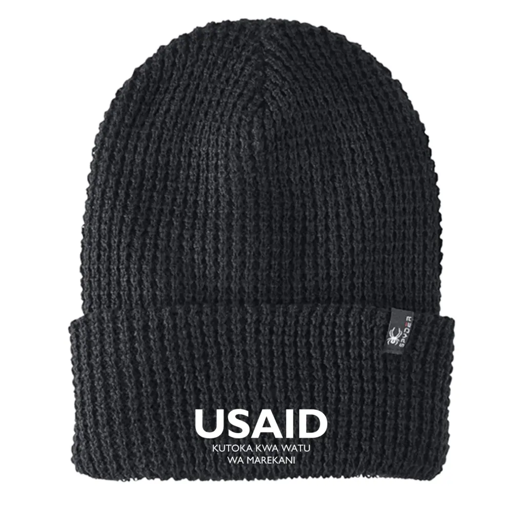 USAID Swahili - Embroidered SPYDER Adult Vertex Knit Beanie