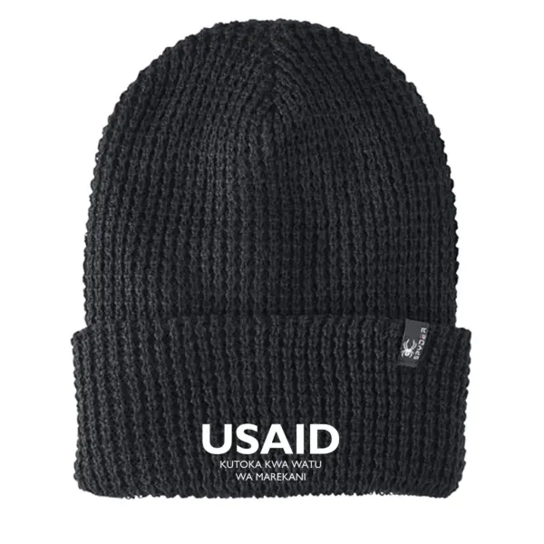 USAID Swahili - Embroidered SPYDER Adult Vertex Knit Beanie