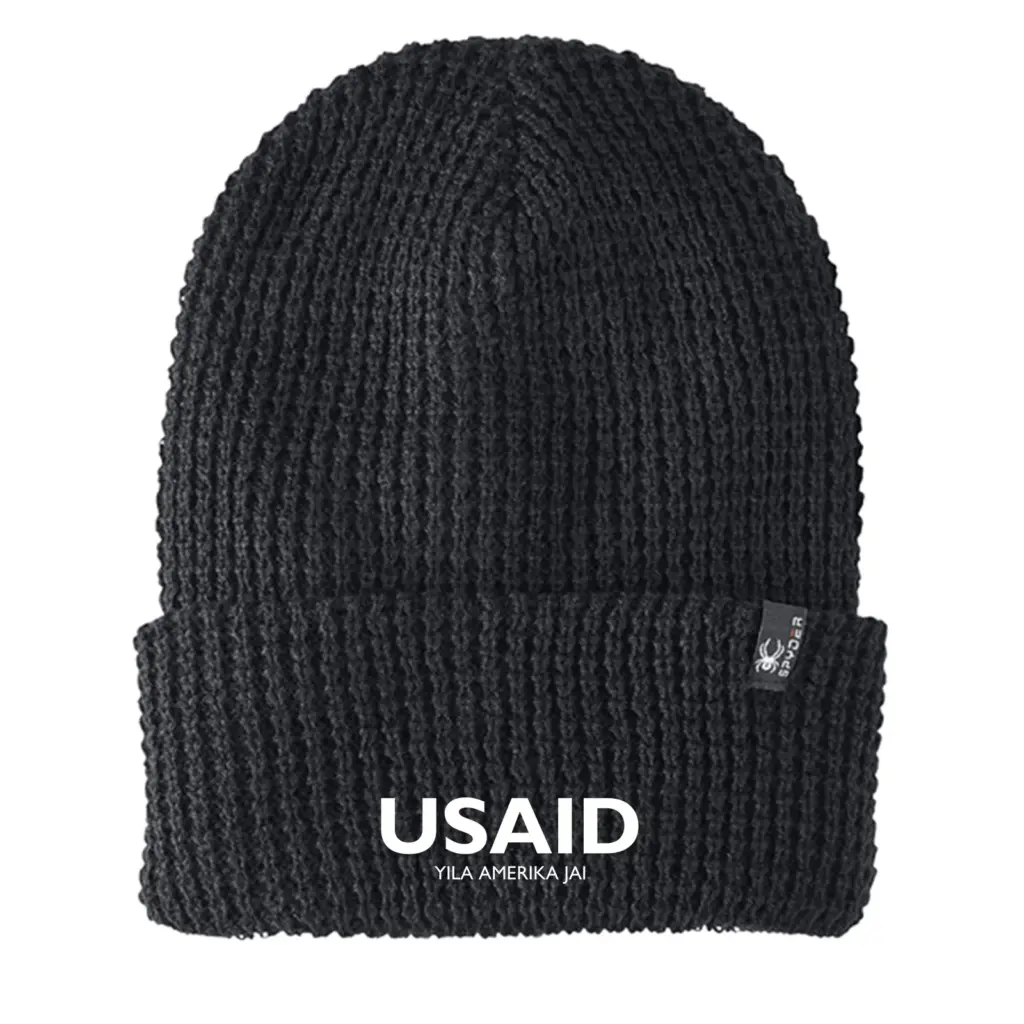 USAID Wala - Embroidered SPYDER Adult Vertex Knit Beanie