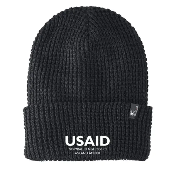 USAID Wolof - Embroidered SPYDER Adult Vertex Knit Beanie
