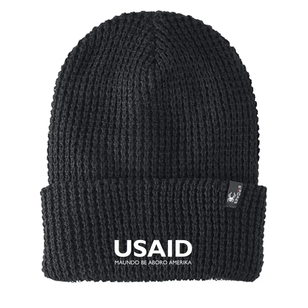 USAID Zande - Embroidered SPYDER Adult Vertex Knit Beanie