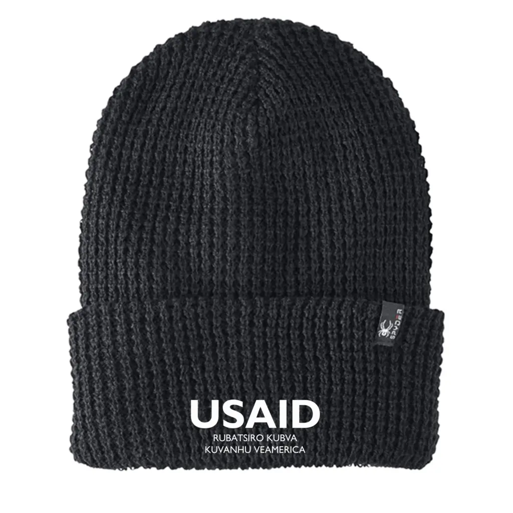 USAID Chishona - Embroidered SPYDER Adult Vertex Knit Beanie