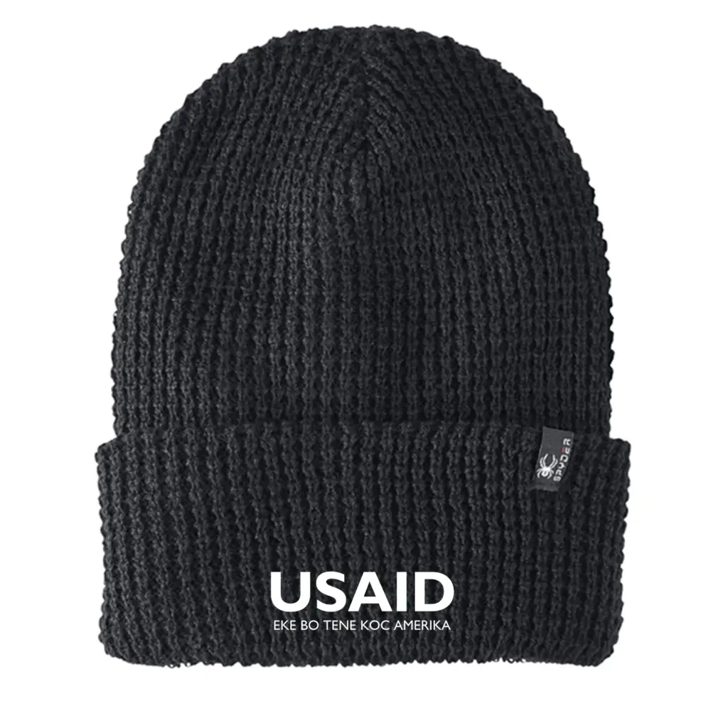 USAID Dinka - Embroidered SPYDER Adult Vertex Knit Beanie