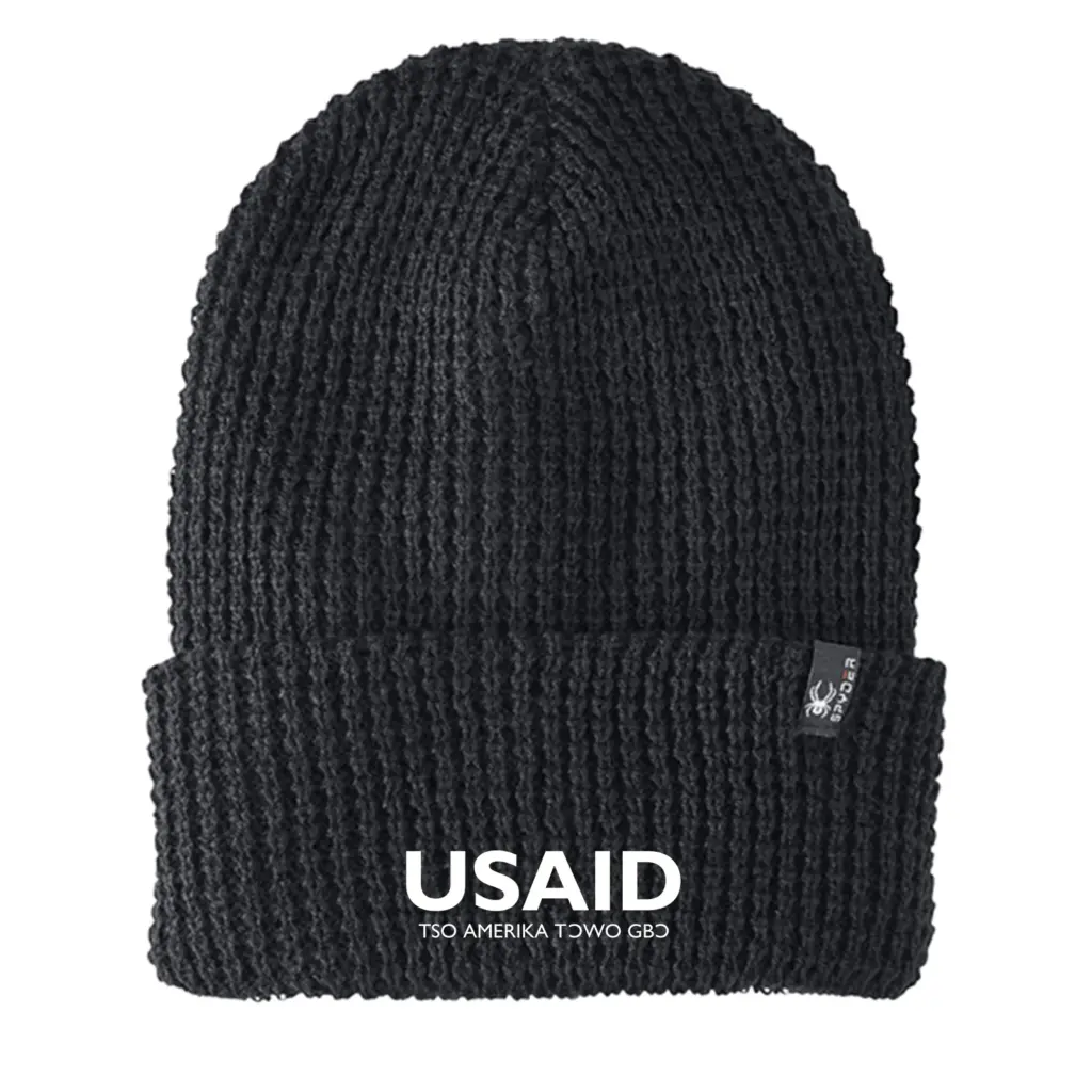 USAID Ewe - Embroidered SPYDER Adult Vertex Knit Beanie