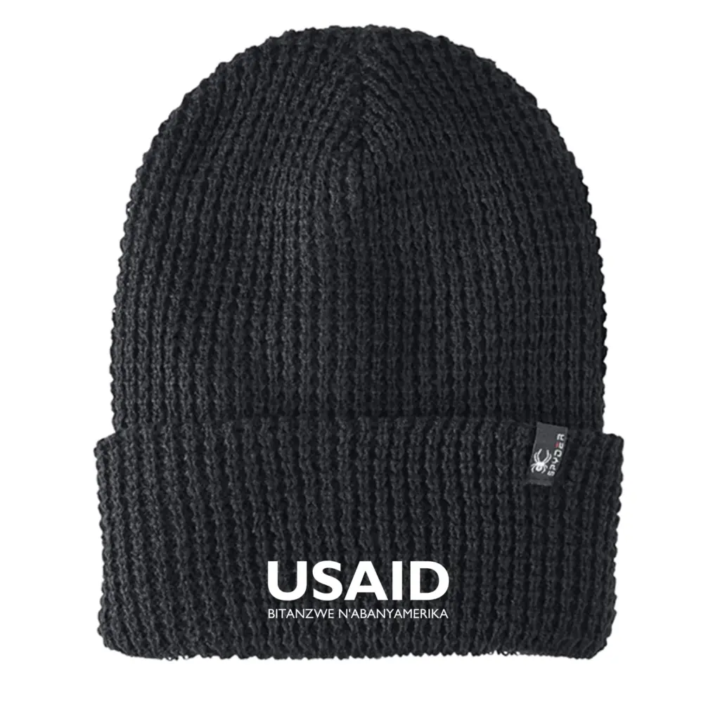 USAID Kirundi - Embroidered SPYDER Adult Vertex Knit Beanie