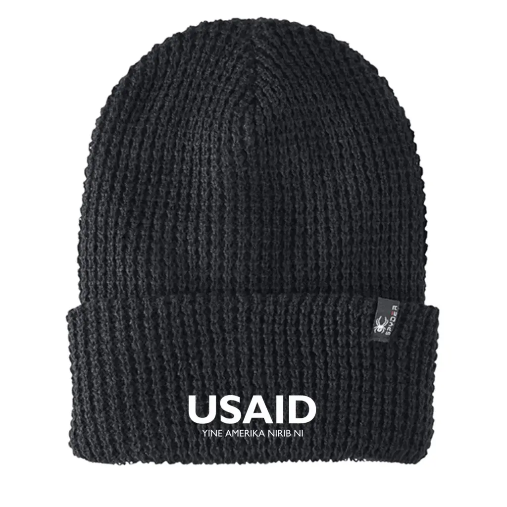 USAID Kusaal - Embroidered SPYDER Adult Vertex Knit Beanie