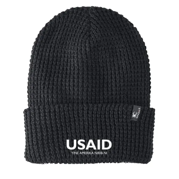 USAID Kusaal - Embroidered SPYDER Adult Vertex Knit Beanie