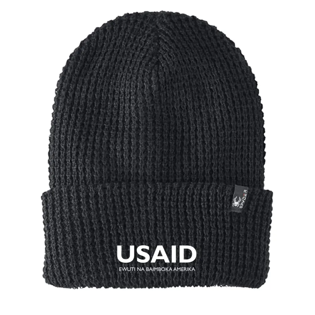 USAID Lingala - Embroidered SPYDER Adult Vertex Knit Beanie