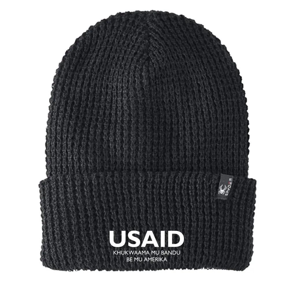 USAID Lugisu - Embroidered SPYDER Adult Vertex Knit Beanie