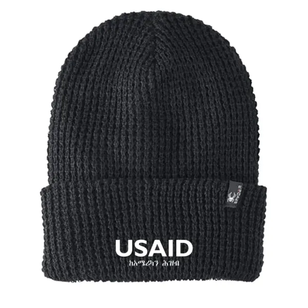 USAID Amharic - Embroidered SPYDER Adult Vertex Knit Beanie