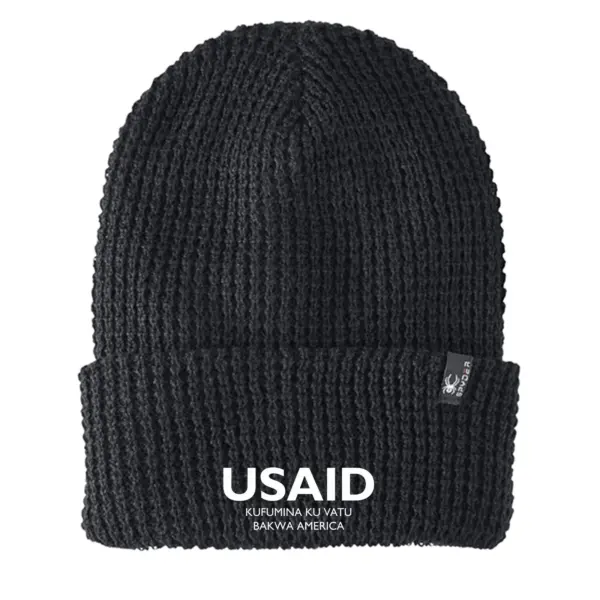 USAID Luvale - Embroidered SPYDER Adult Vertex Knit Beanie