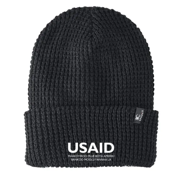 USAID Mandinka - Embroidered SPYDER Adult Vertex Knit Beanie