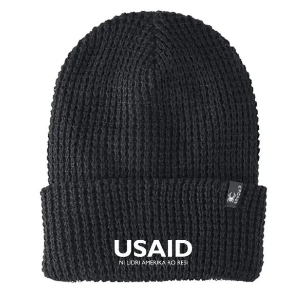 USAID Moru - Embroidered SPYDER Adult Vertex Knit Beanie