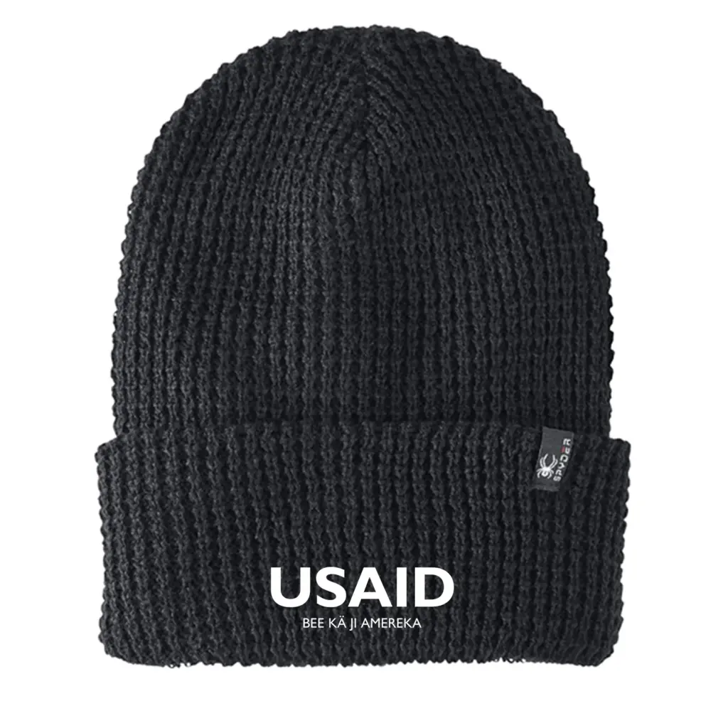 USAID Nuer - Embroidered SPYDER Adult Vertex Knit Beanie