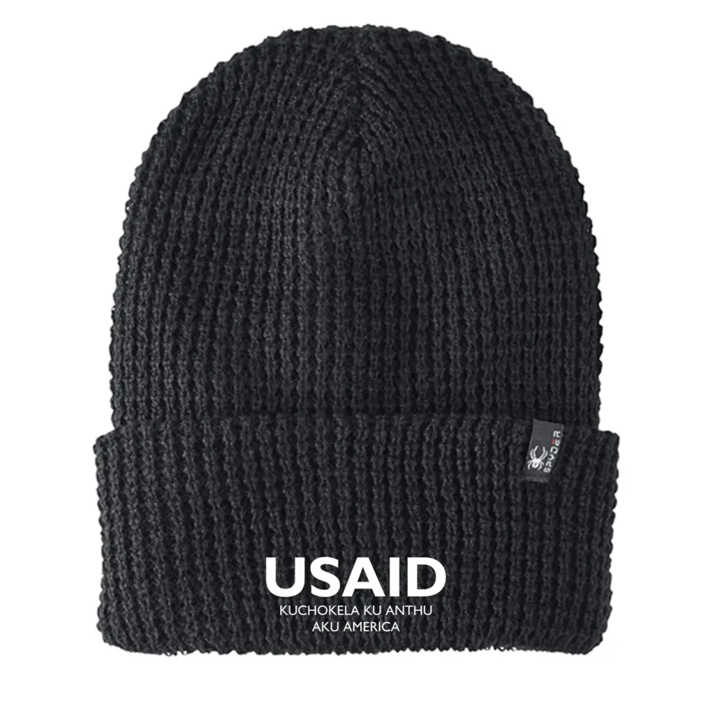 USAID Nyanja - Embroidered SPYDER Adult Vertex Knit Beanie