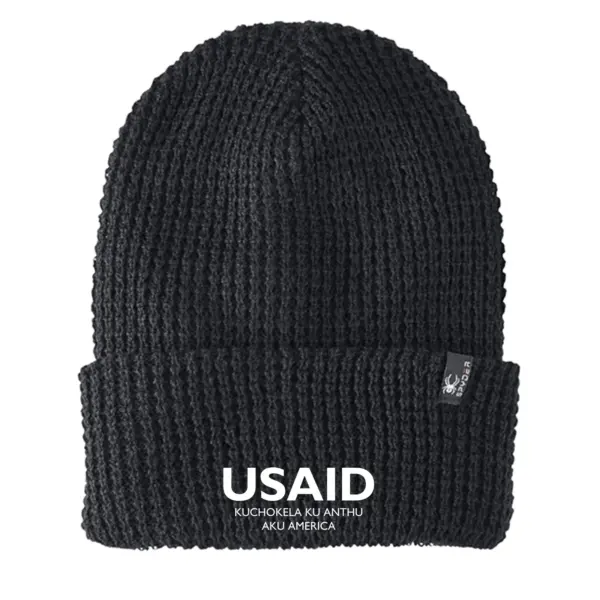 USAID Nyanja - Embroidered SPYDER Adult Vertex Knit Beanie