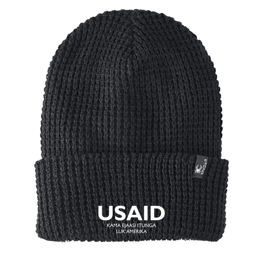 USAID Ateso - Embroidered SPYDER Adult Vertex Knit Beanie