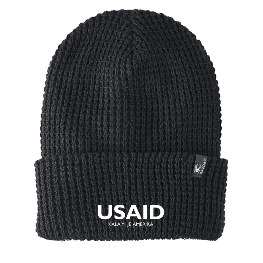 USAID Shilluk - Embroidered SPYDER Adult Vertex Knit Beanie