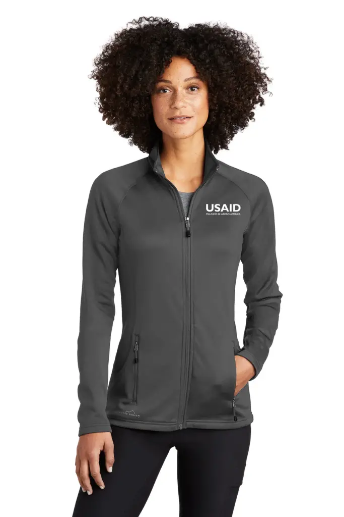 USAID Zande Eddie Bauer Ladies Smooth Fleece Full-Zip Sweater
