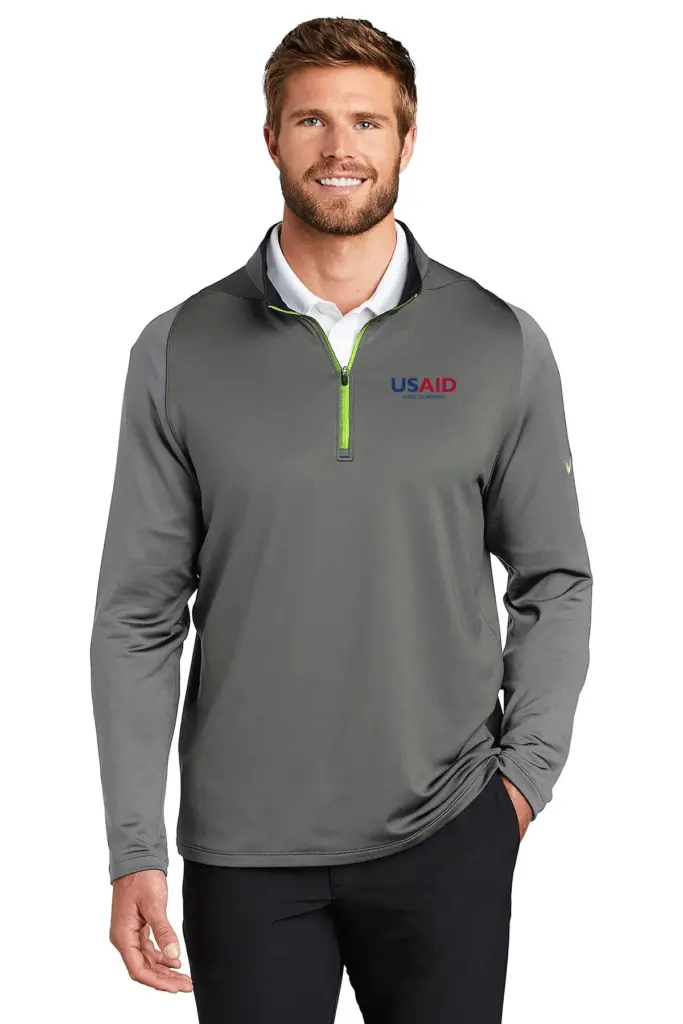 USAID Acholi - Nike Golf Men's Dri-FIT Stretch 1/2-Zip Cover-Up Shirt