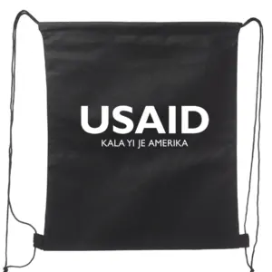 USAID Shilluk - Non-Woven Drawstring Backpacks (14.5"x17.5")