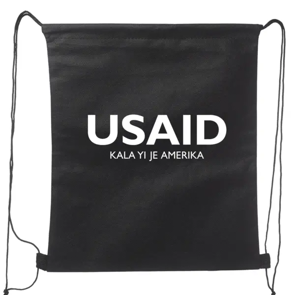 USAID Shilluk - Non-Woven Drawstring Backpacks (14.5"x17.5")