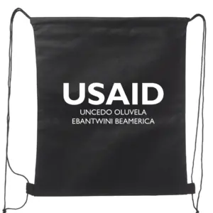 USAID Sindebele - Non-Woven Drawstring Backpacks (14.5"x17.5")