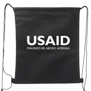 USAID Zande - Non-Woven Drawstring Backpacks (14.5"x17.5")