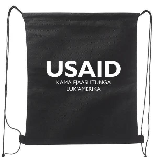 USAID Ateso - Non-Woven Drawstring Backpacks (14.5"x17.5")