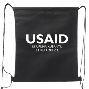 USAID Bemba - Non-Woven Drawstring Backpacks (14.5"x17.5")