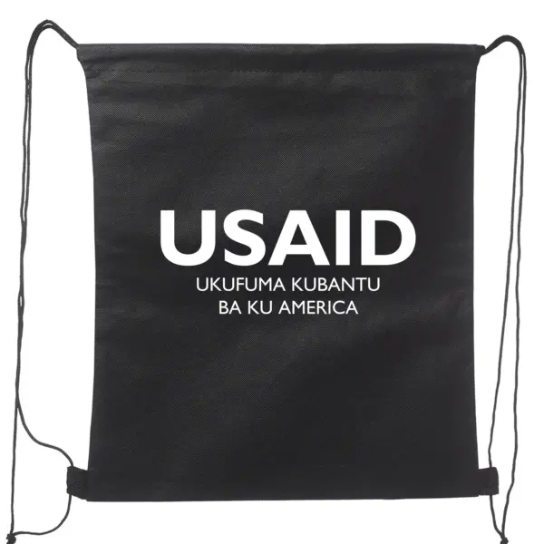 USAID Bemba - Non-Woven Drawstring Backpacks (14.5"x17.5")