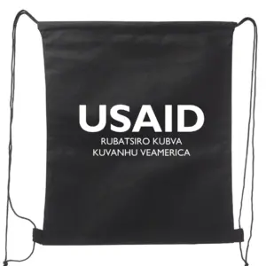 USAID Chishona - Non-Woven Drawstring Backpacks (14.5"x17.5")