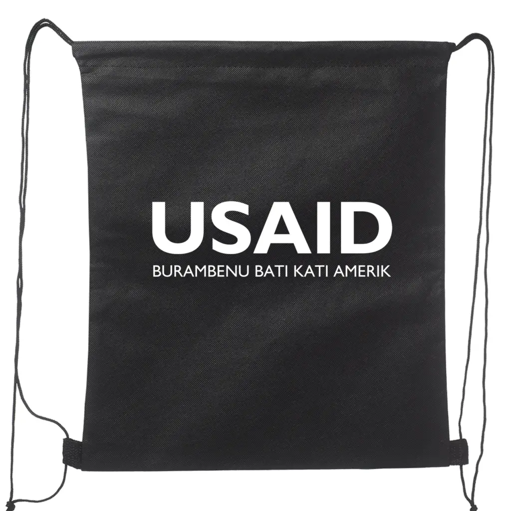 USAID Joola - Non-Woven Drawstring Backpacks (14.5"x17.5")