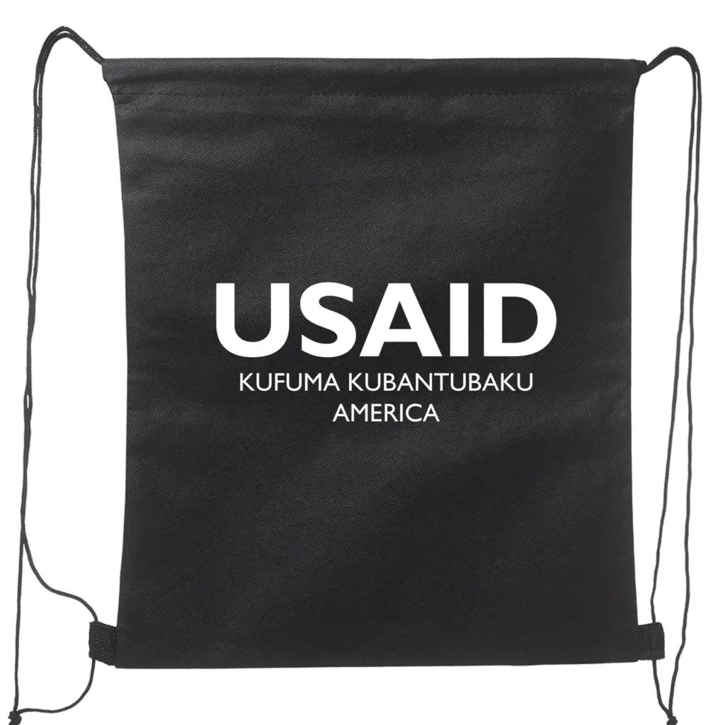 USAID Kaond - Non-Woven Drawstring Backpacks (14.5"x17.5")